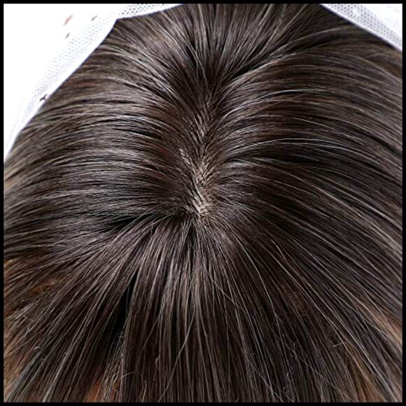 Shoulder Length Layered Curly Wig with Bangs Modern Glueless Heat Resistant main image 5